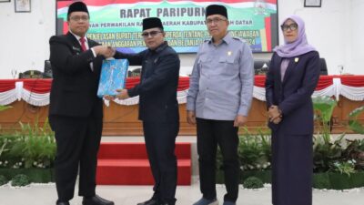 DPRD Tanah Datar Gelar Rapat Paripurna Ranperda Pertanggungjawaban APBD TA 2024