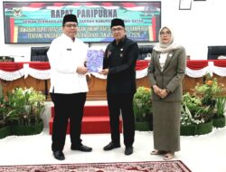 DPRD Tanah Datar Gelar Paripurna Jawaban atas Pemandangan Umum Fraksi Terhadap Ranperda APBD 2026.