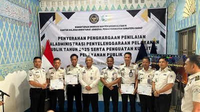 Rutan Padang Panjang Raih Predikat Terbaik I Penilaian Maladministrasi Pelayanan Publik Tahun 2025
