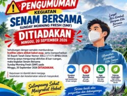 Kualitas Udara Memburuk Akibat Kabut Asap, Kegiatan Senam Bersama SMF Salimpaung Ditiadakan