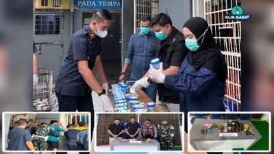 Perkuat Pengamanan, Rutan Batusangkar Gelar Razia Gabungan dan Tes Urine Bersama TNI-POLRI-BNN